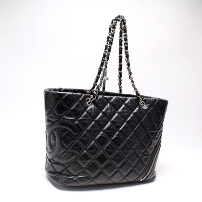 Chanel Cotton Club Ligne Aged Calfskin Tote 11M Bag