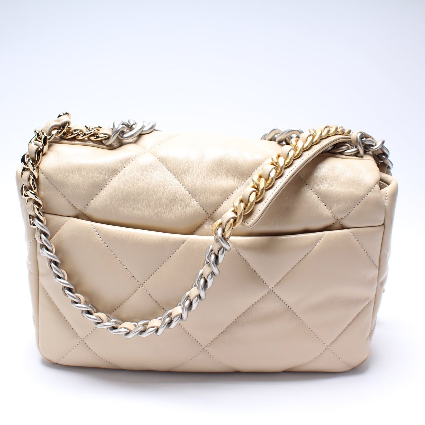 Chanel Quilted Goatskin 19 Large Flap Bag