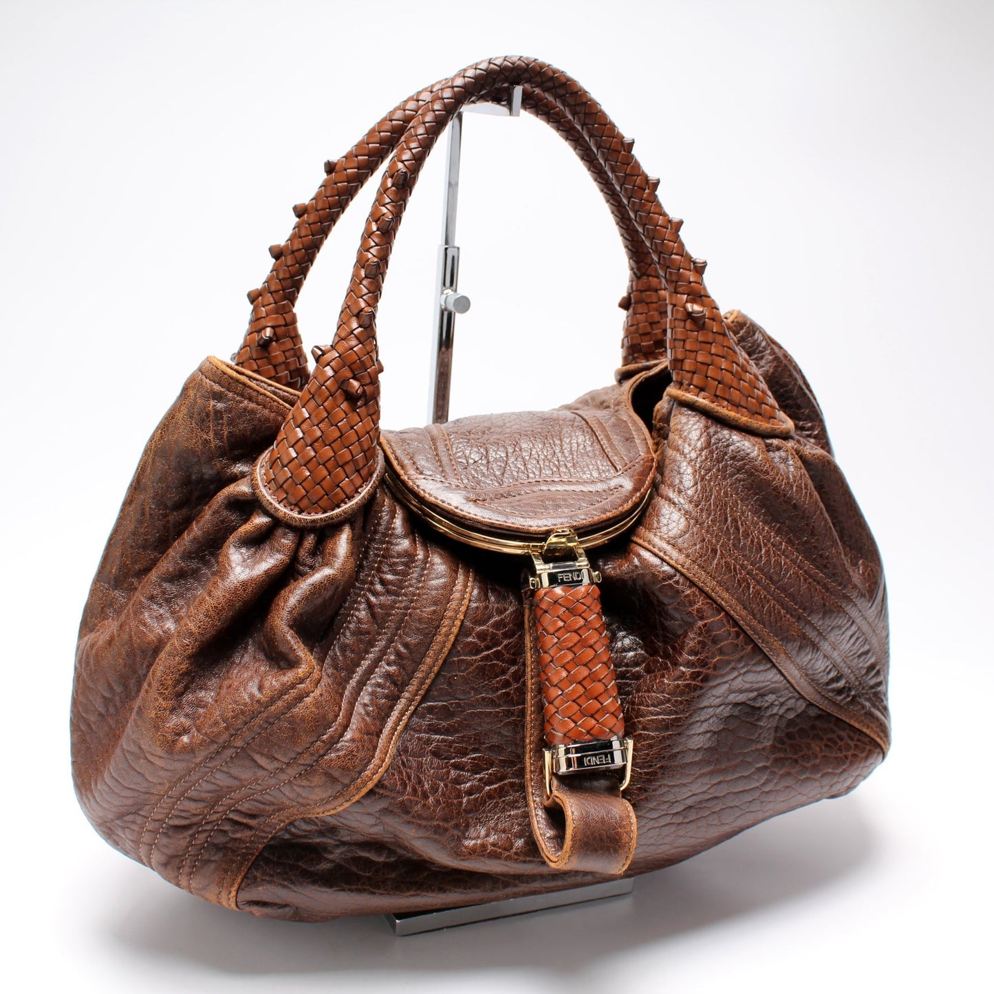 Fendi 8BR511 Spy Leather Bag