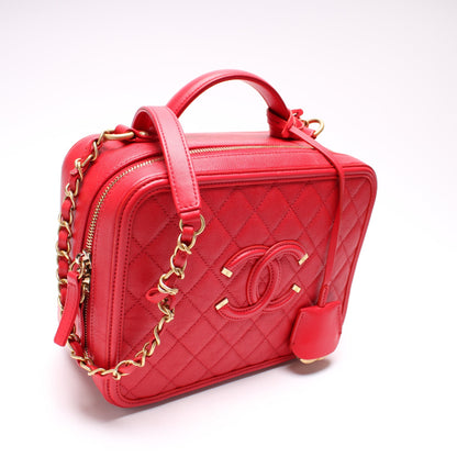 Chanel Filigree Vanity Case Large 25M Bag