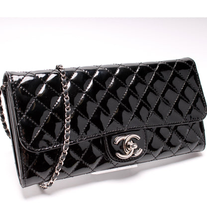 Chanel CC Flap Wallet Patent Quilted 14M Bag
