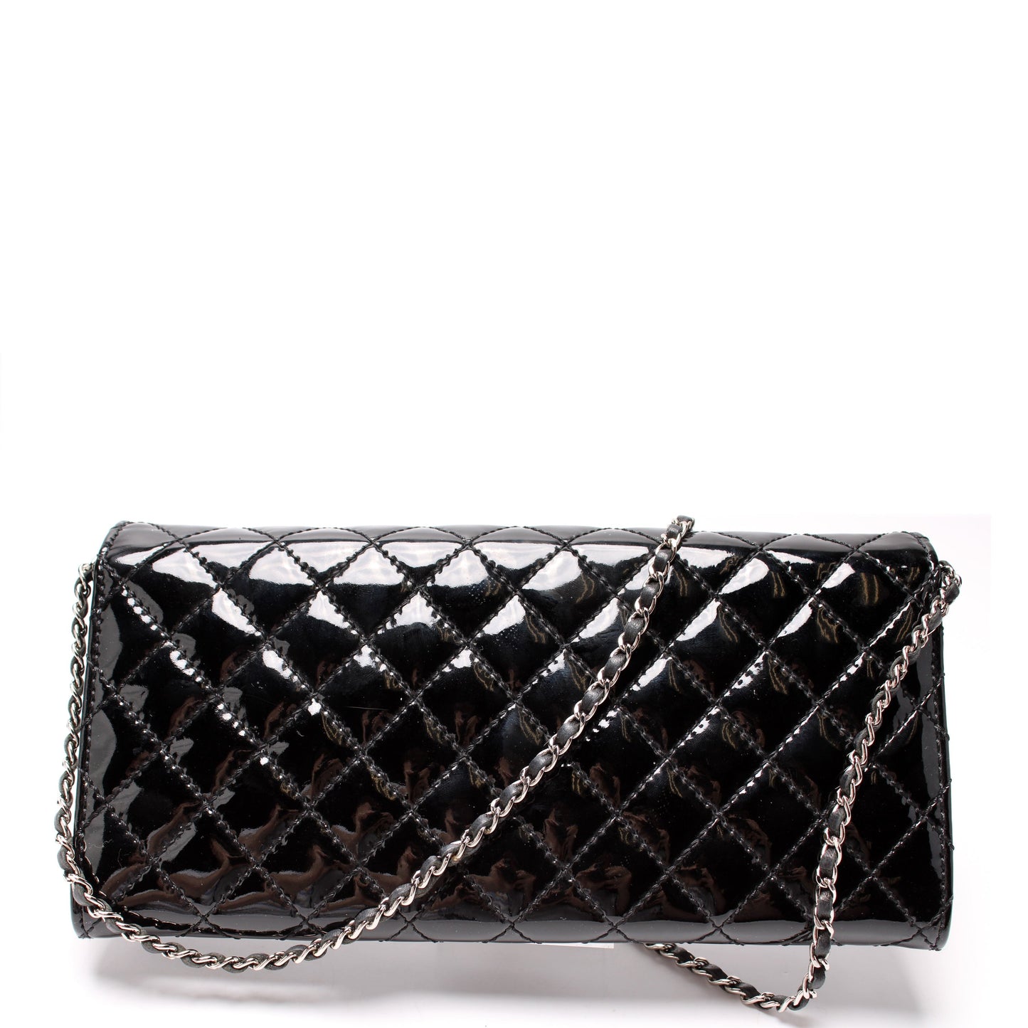 Chanel CC Flap Wallet Patent Quilted 14M Bag