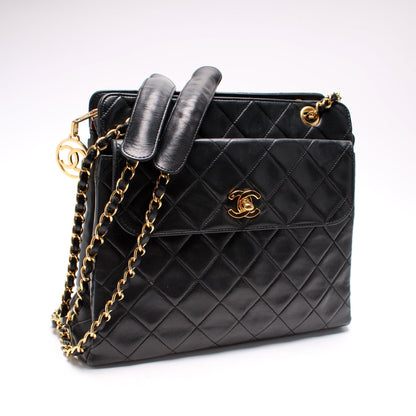 Chanel CC Front Pocket Shoulder Lambskin Vintage 1M Bag