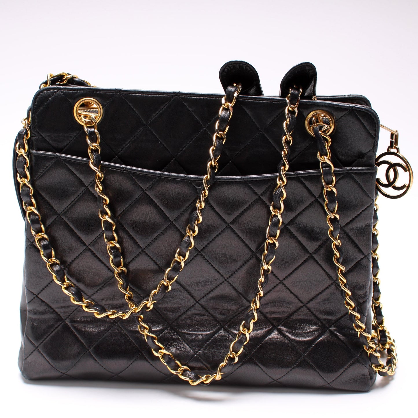 Chanel CC Front Pocket Shoulder Lambskin Vintage 1M Bag