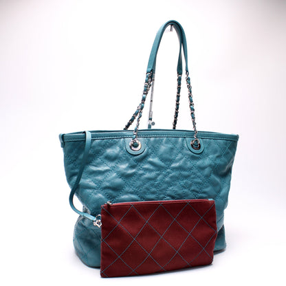 Chanel CC Shopping Tote With Pouch Quilted Caviar 20M Bag