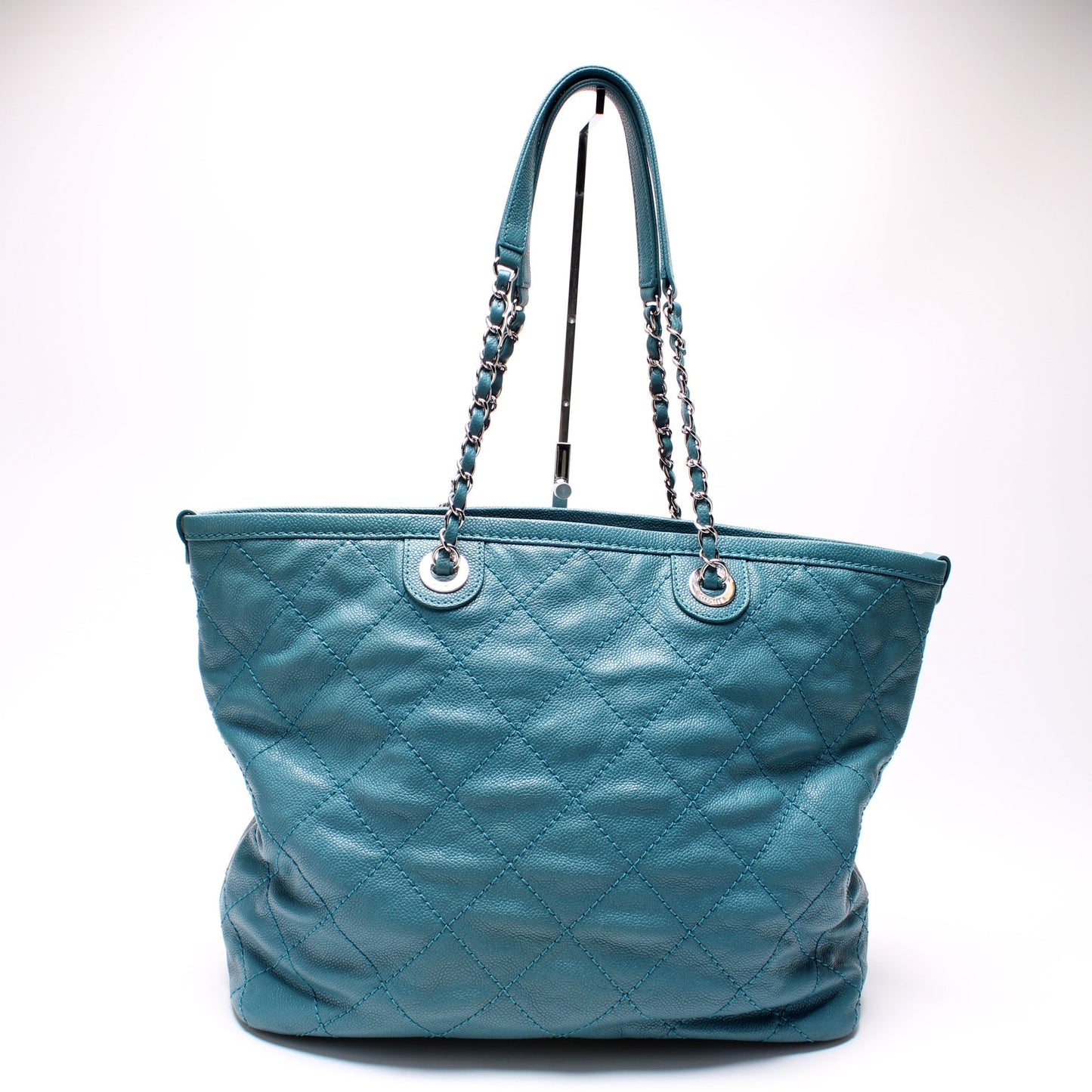 Chanel CC Shopping Tote With Pouch Quilted Caviar 20M Bag