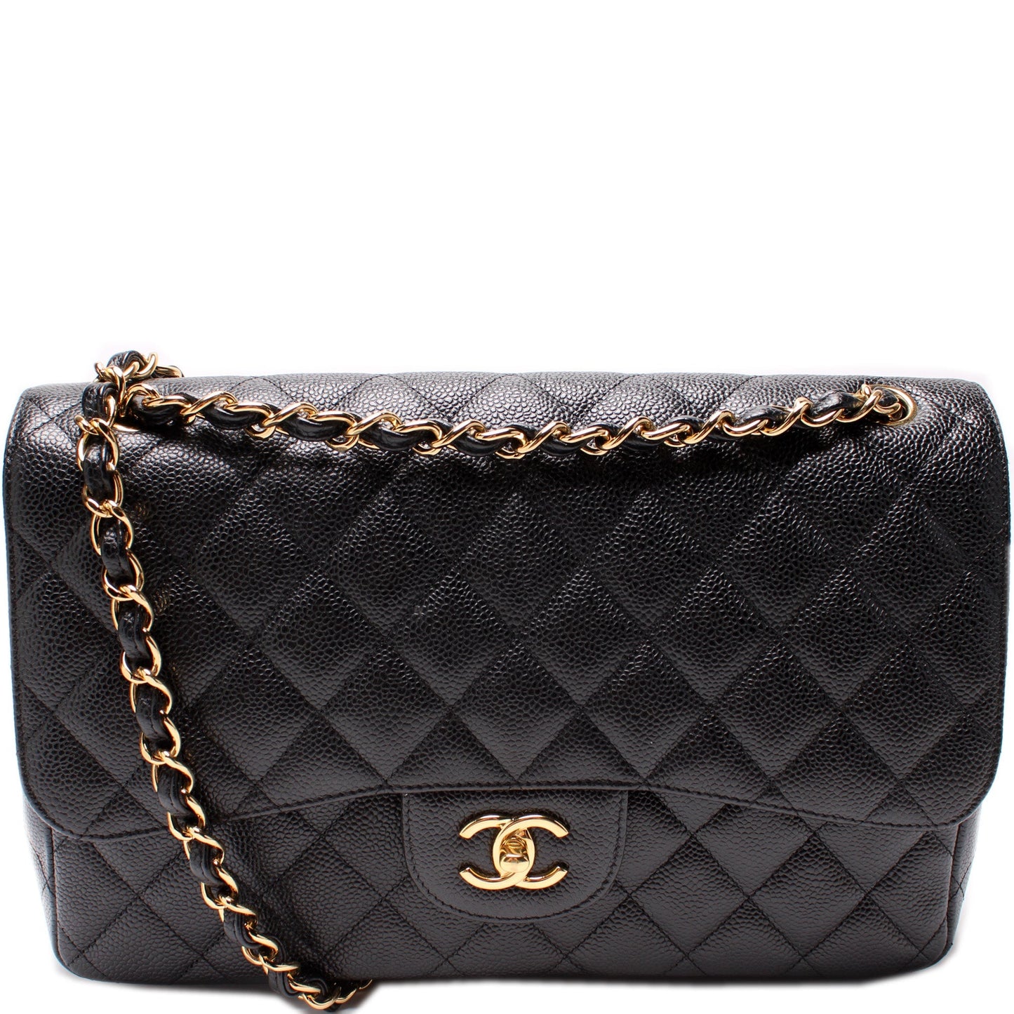 Chanel Classic Flap Jumbo Caviar 15M Bag