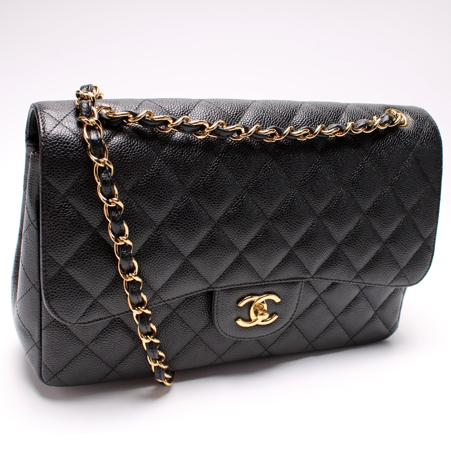 Chanel Classic Flap Jumbo Caviar 15M Bag