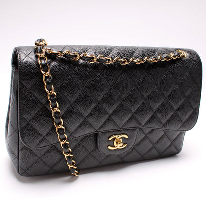 Chanel Classic Flap Jumbo Caviar 15M Bag