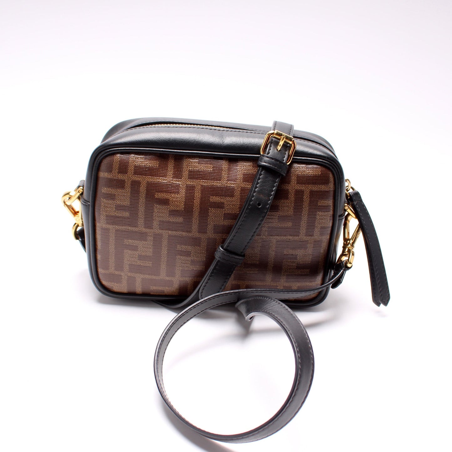 Fendi 8BS019 Zucca Coated Canvas Camera Bag