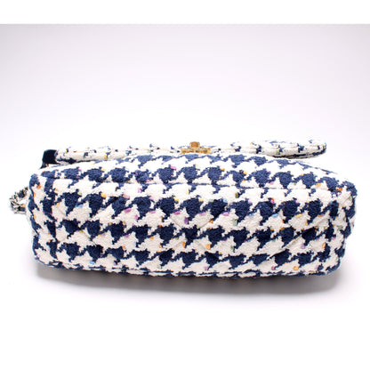 Chanel Tweed Houndstooth 19 Maxi Flap Bag
