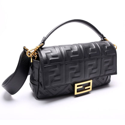 Fendi 8BR600uette FF Embossed Nappa Bag