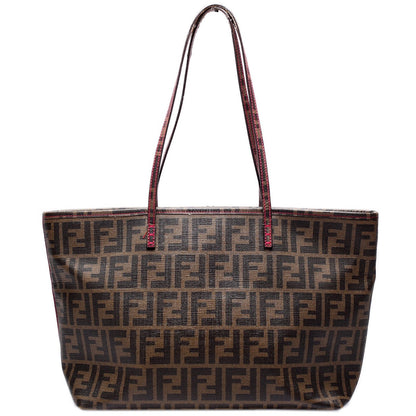 Fendi 8BH198 Zucca Zip Tote Bag
