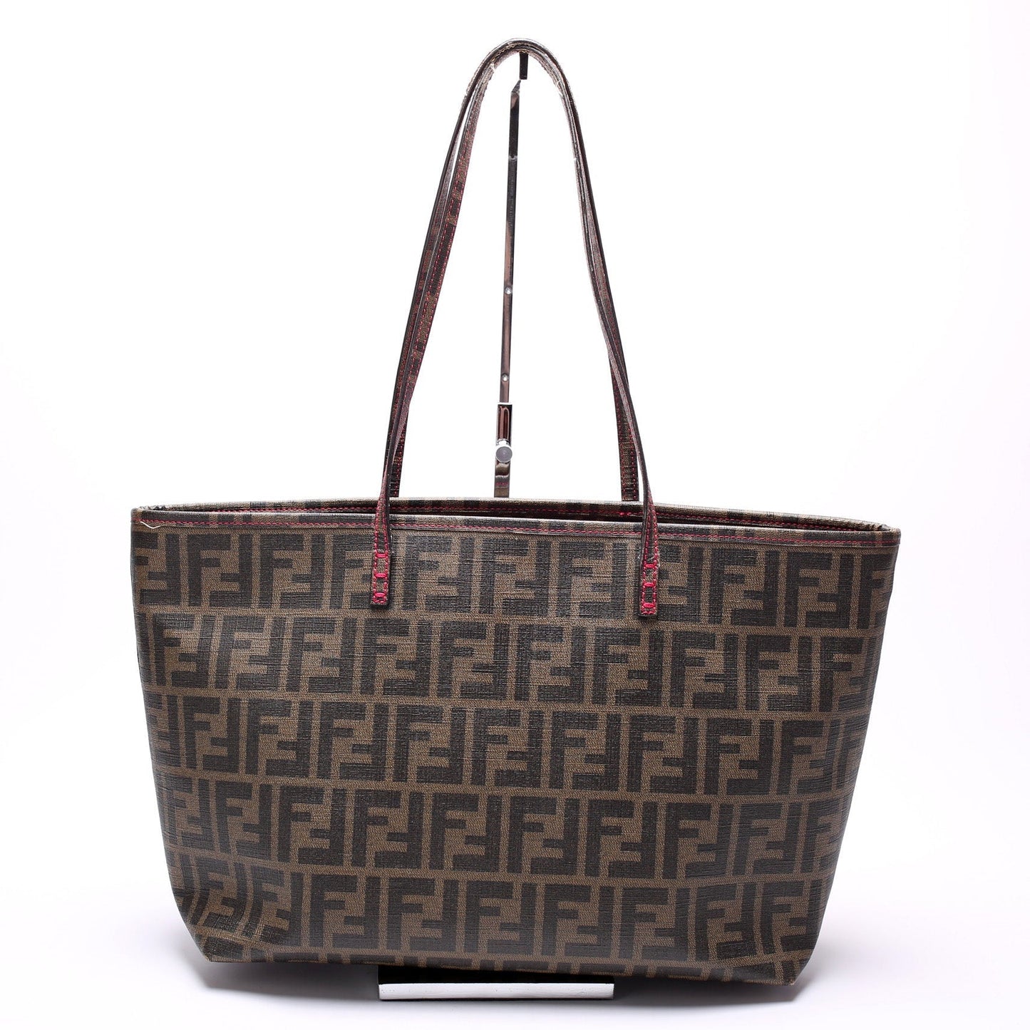 Fendi 8BH198 Zucca Zip Tote Bag