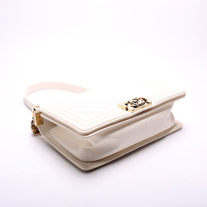 Chanel Boy Flap Medium Chevron Caviar 25-29M Bag