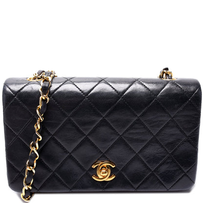 Chanel CC Full Flap Mini Quilted Lambskin Vintage Bag