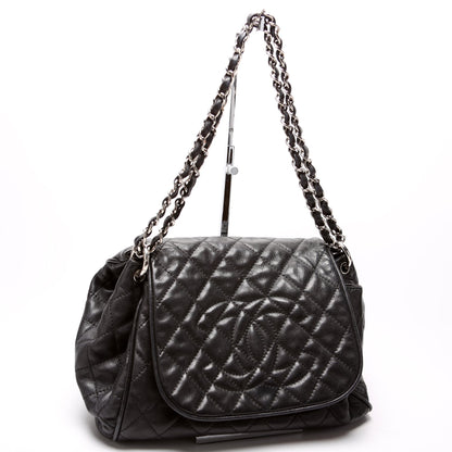 Chanel Timeless CC Accordion Flap Quilted Caviar Bag