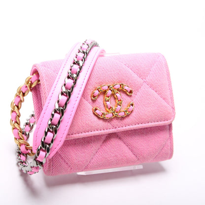 Chanel 19 Flap Coin Purse W/Chain Bag