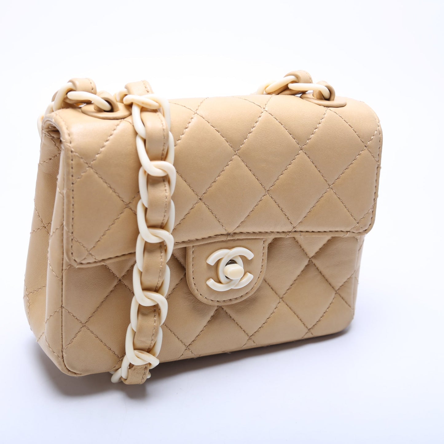 Chanel Mini Flap Square Plastic CC Chain 5M Bag