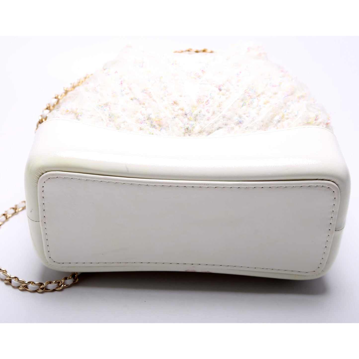 Chanel Gabrielle Backpack Small Quilted Tweed PVC 25M Bag