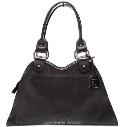 Fendi 8BR254 Devil Trapezio Leather Bag