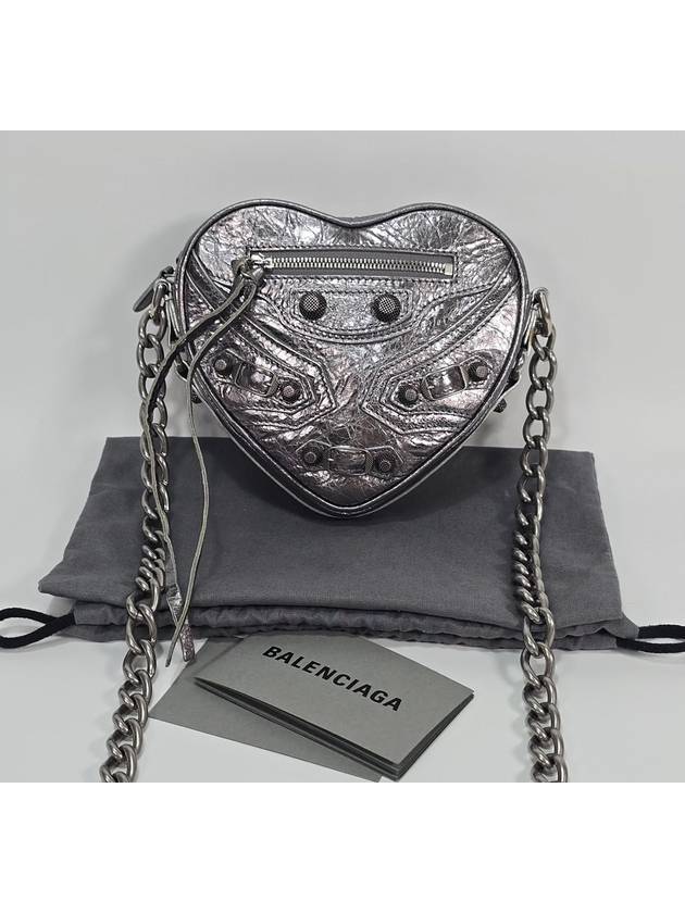 Luxury Balenciaga Trending 2025 Lecagol heart chain shoulder bag