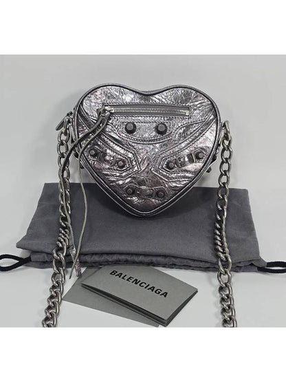 Luxury Balenciaga Trending 2025 Lecagol heart chain shoulder bag