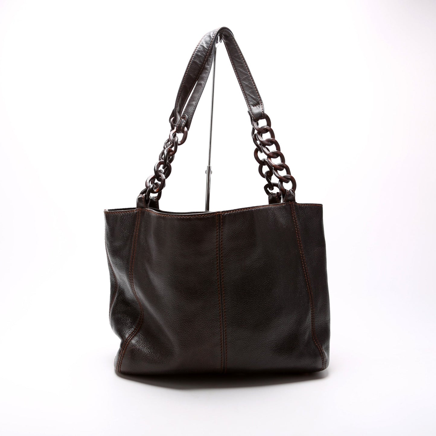 Chanel CC Wood Chain Tote Bag