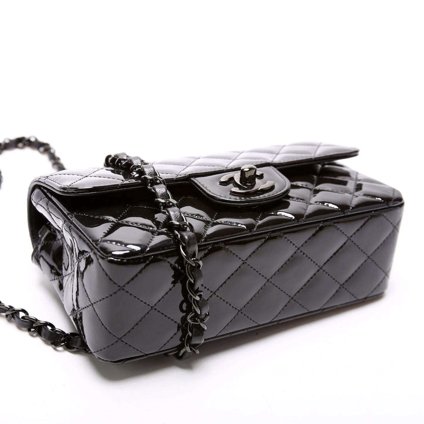 Chanel Classic Flap Mini Rectangle Patent 32M+ Bag