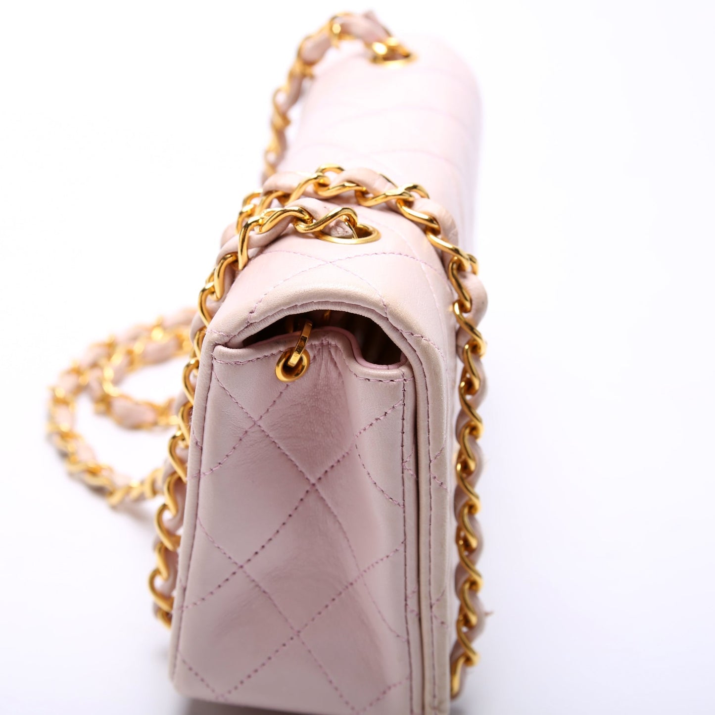 Chanel CC Full Flap Mini Quilted Lambskin Vintage Bag