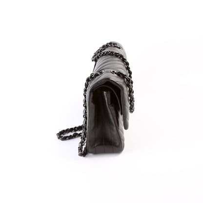 Chanel Classic Flap Medium Chevron Lambskin So Black 21M Bag