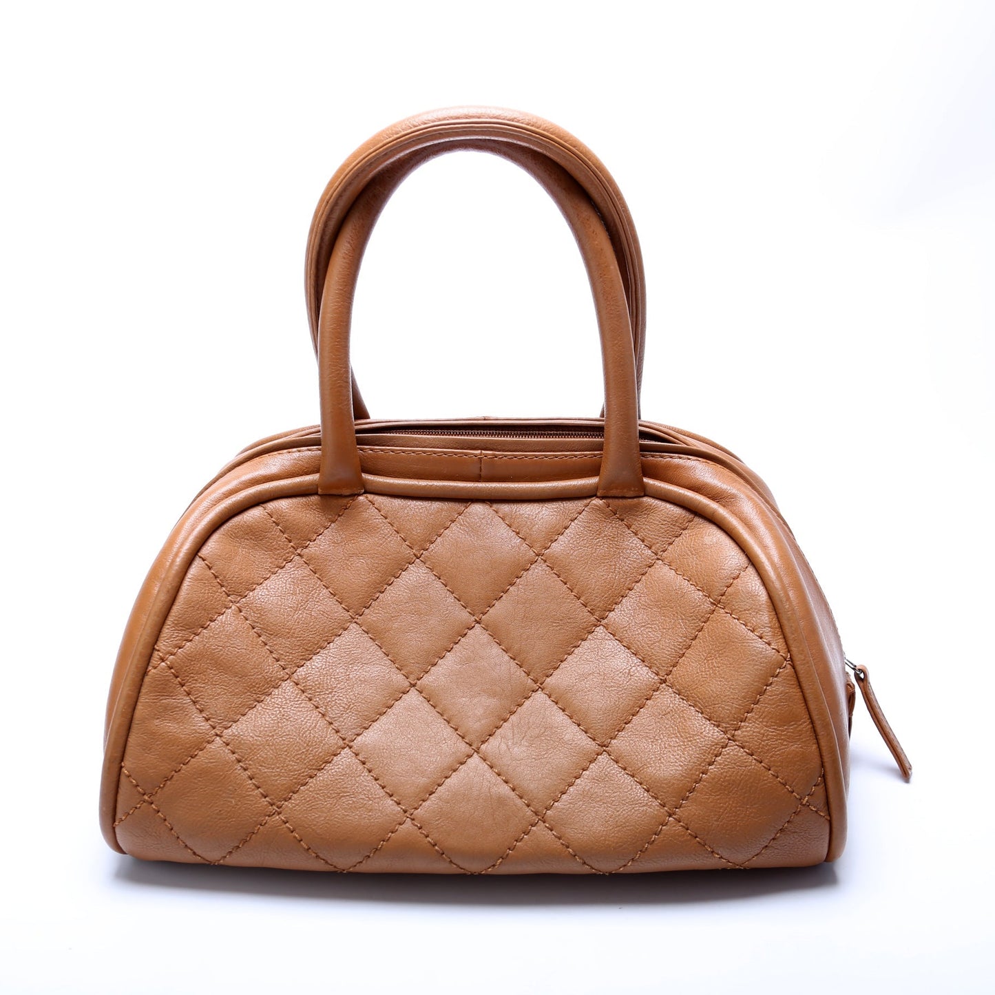 Chanel CC Bowling Quilted Lambskin 10M Bag