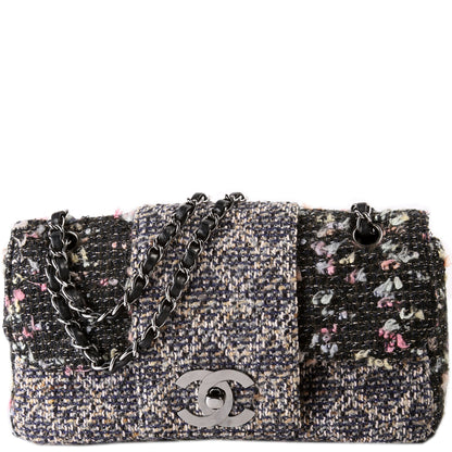 Chanel CC Single Flap Tweed 9M Bag