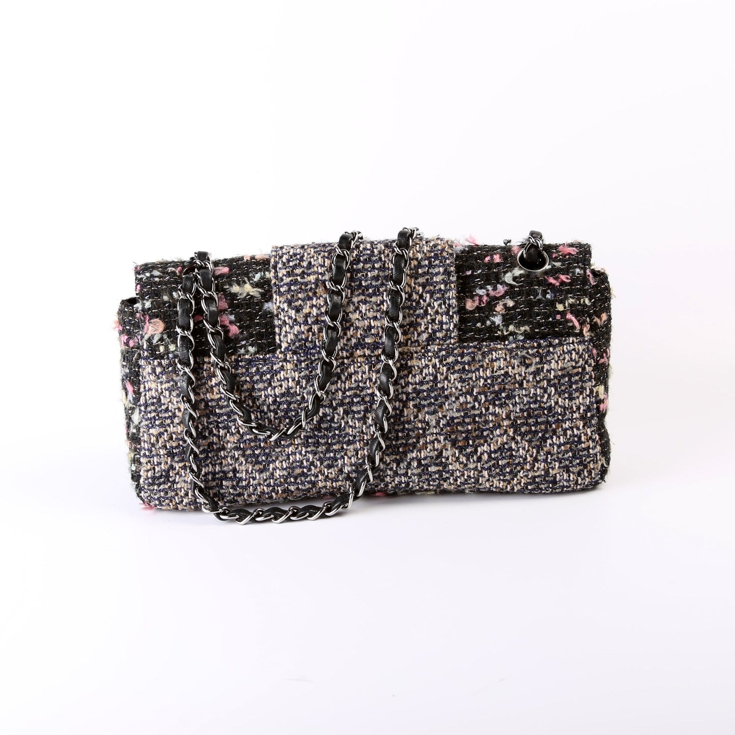 Chanel CC Single Flap Tweed 9M Bag