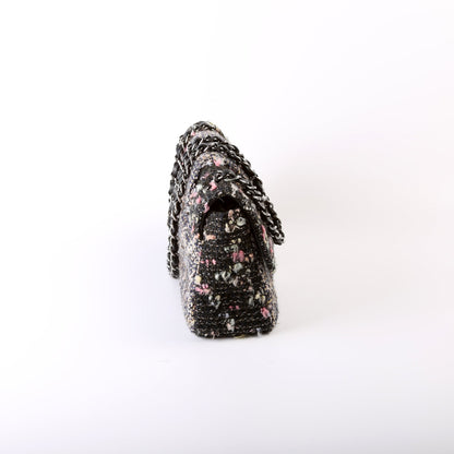 Chanel CC Single Flap Tweed 9M Bag