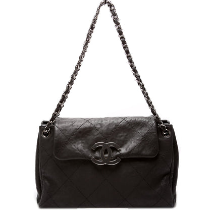 Chanel Hamptons CC Accordion Flap Tote Calfskin 15M Bag