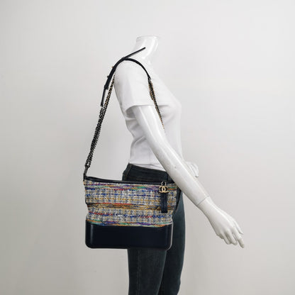 Chanel Gabrielle Hobo Tweed and Calfskin Medium 2018-2019