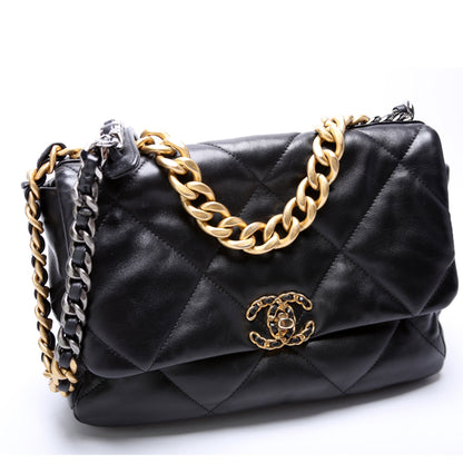 Chanel Quilted Goatskin 19 Large Flap 30+M Bag