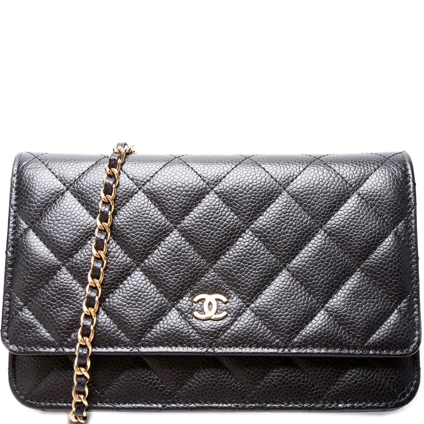 Chanel WOC Classic Quilted Caviar Bag