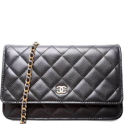 Chanel WOC Classic Quilted Caviar Bag