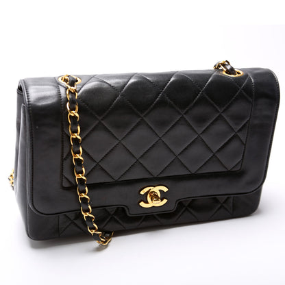 Chanel Vintage Geometric Diana Medium Flap Quilted Lambskin 2M Bag