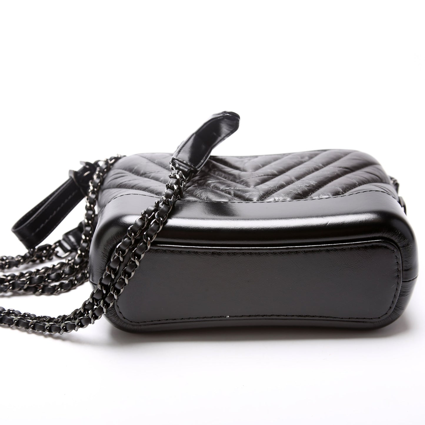 Chanel Gabrielle Hobo Small So Black Calfskin 28M Bag