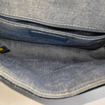 Chanel Classic Flap Mini Denim Blue Silver Hardware 2014-15