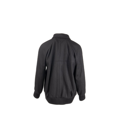 Chanel size 36 cashmere jacket with chain details Black