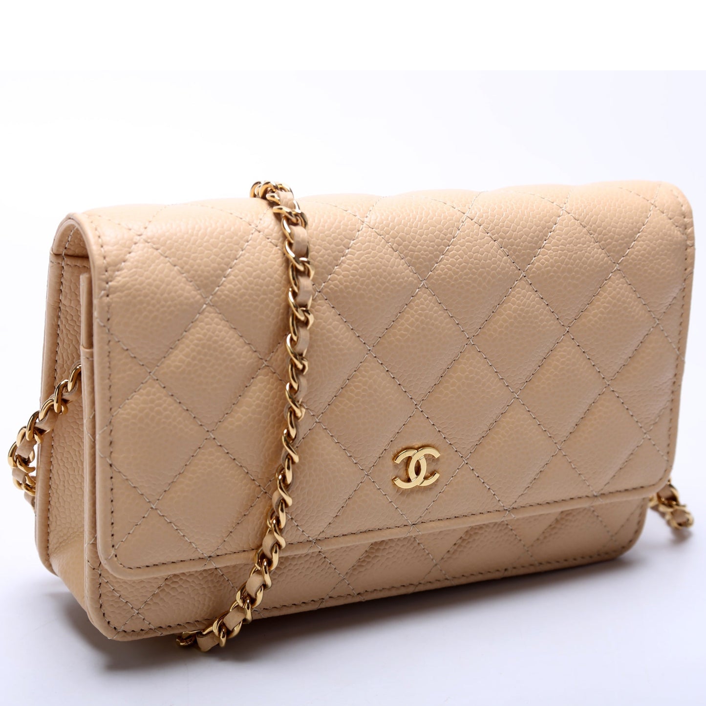 Chanel WOC Classic Quilted Caviar Bag