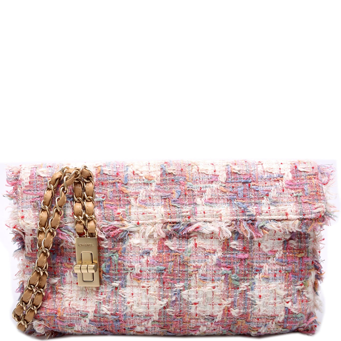 Chanel Reissue Vertical Lock Tweed Flap 8M Bag