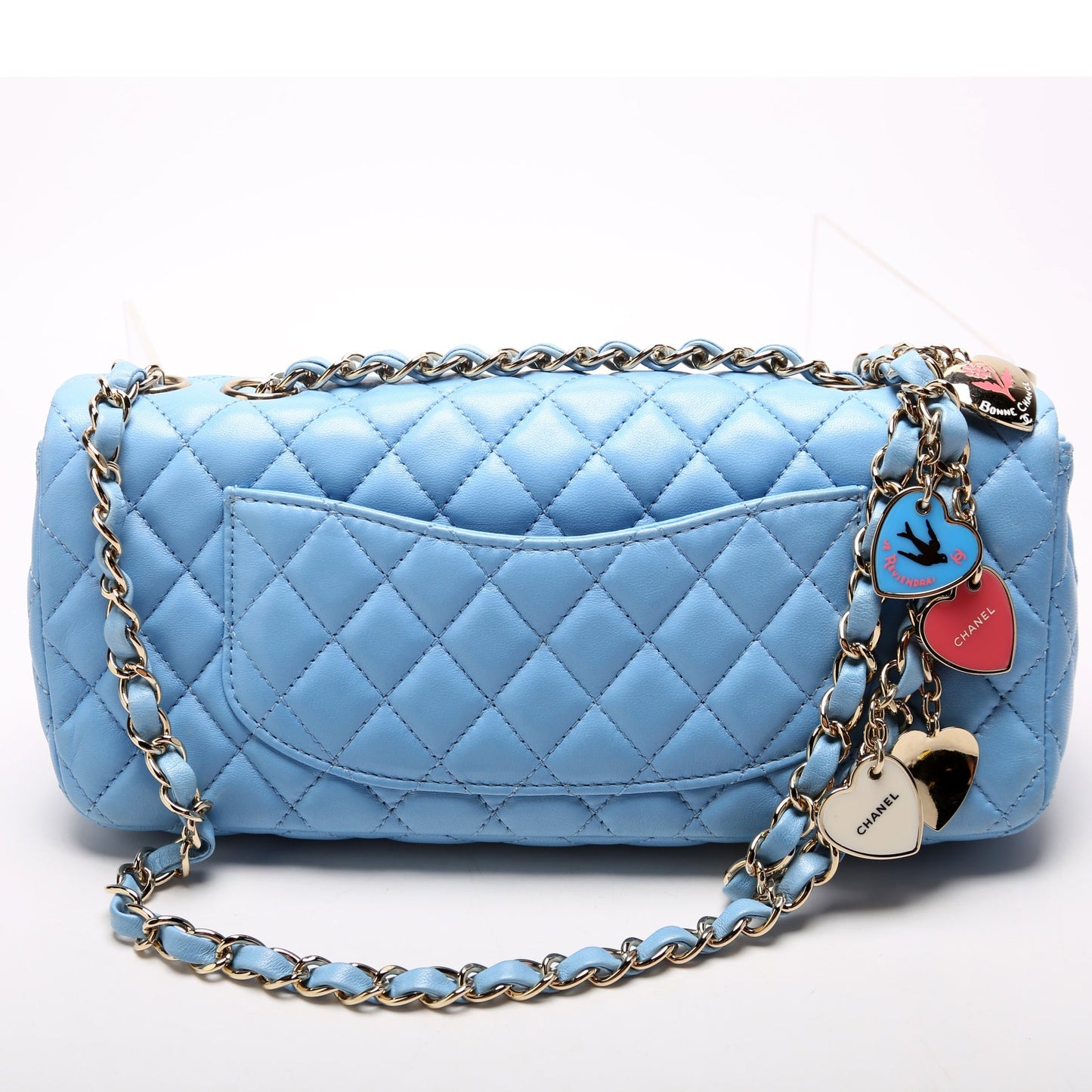 Chanel Classic E/W Valentine Charms Flap 12M Bag