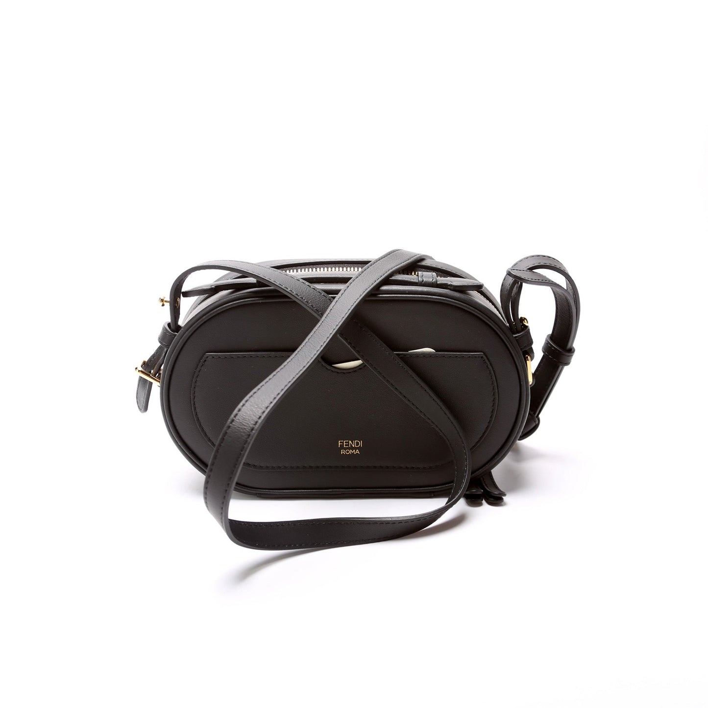 Fendi Vitello Grace Leather O'Clock Mini Camera Case Bag