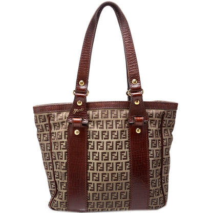 Fendi Zucca Vintage Canvas Tote Bag