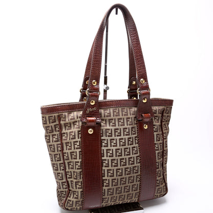 Fendi Zucca Vintage Canvas Tote Bag